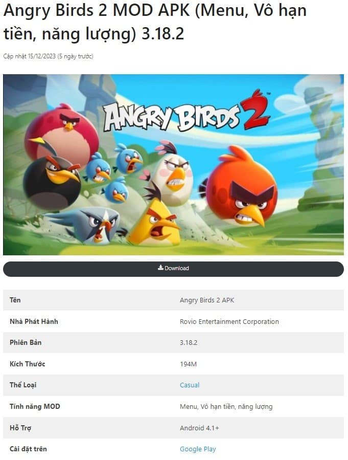 Angry Birds 2 MOD APK v3.18.2