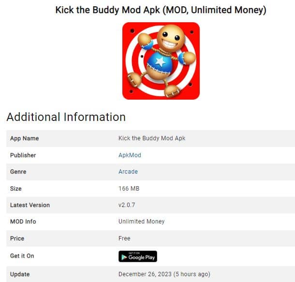 App Hack Game Kick The Buddy