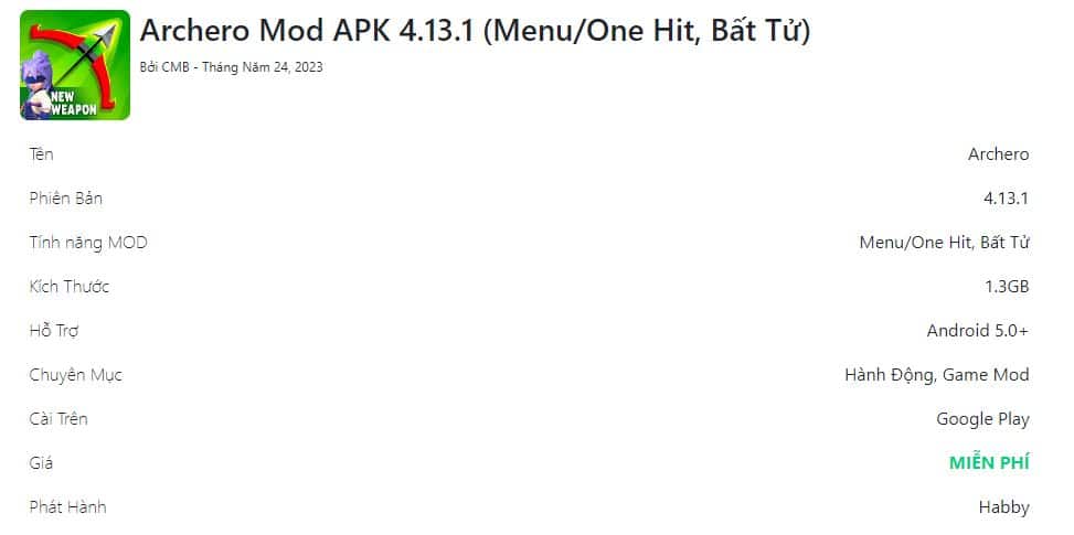 Archero Mod APK 4.13.1