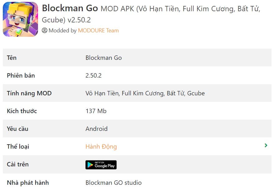 Blockman Go MOD APK v2.50.2