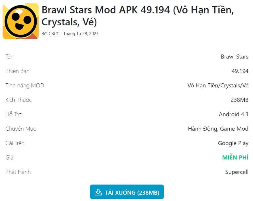 "Brawl Stars Mod APK 49.194