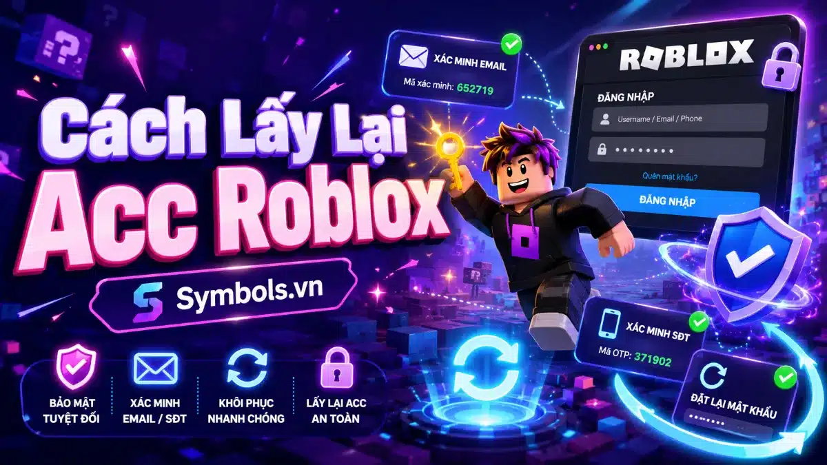 Cách Lấy Lại Acc Roblox
