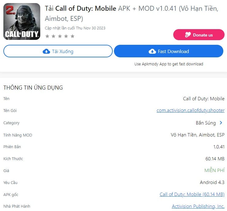 Call of Duty Mobile APK + MOD v1.0.41