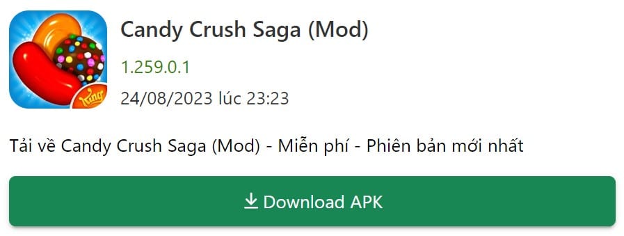 Candy Crush Saga Mod 1.259.0.1