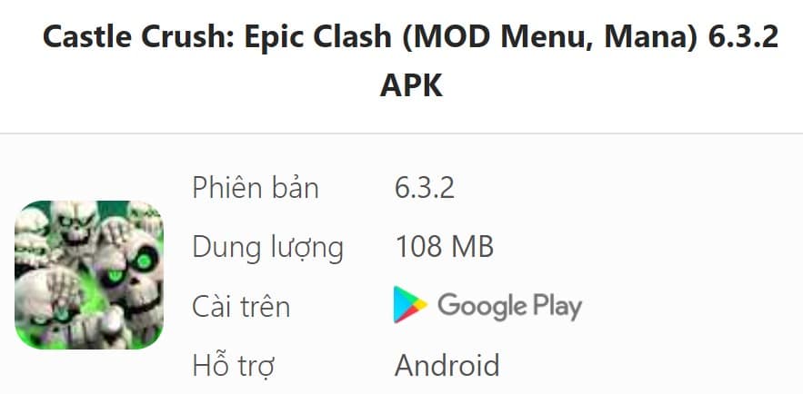 Castle Crush Epic Clash 6.3.2 APK MOD