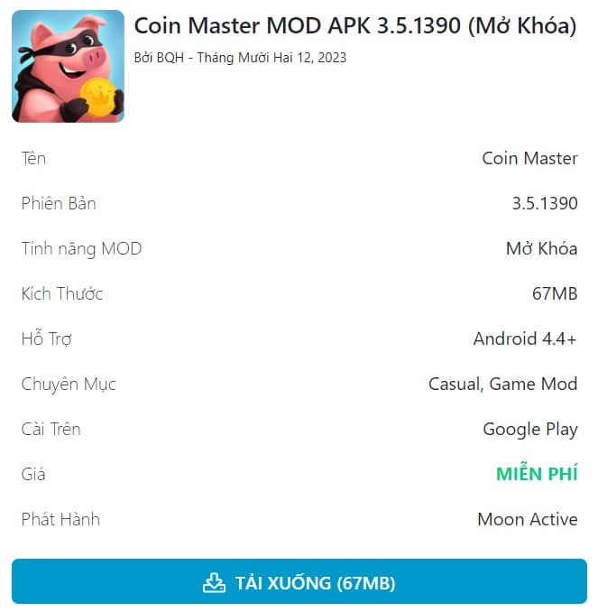 Coin Master MOD APK 3.5.1390