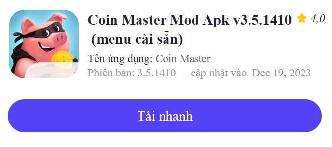 Coin Master Mod Apk Mod v3.5.1410