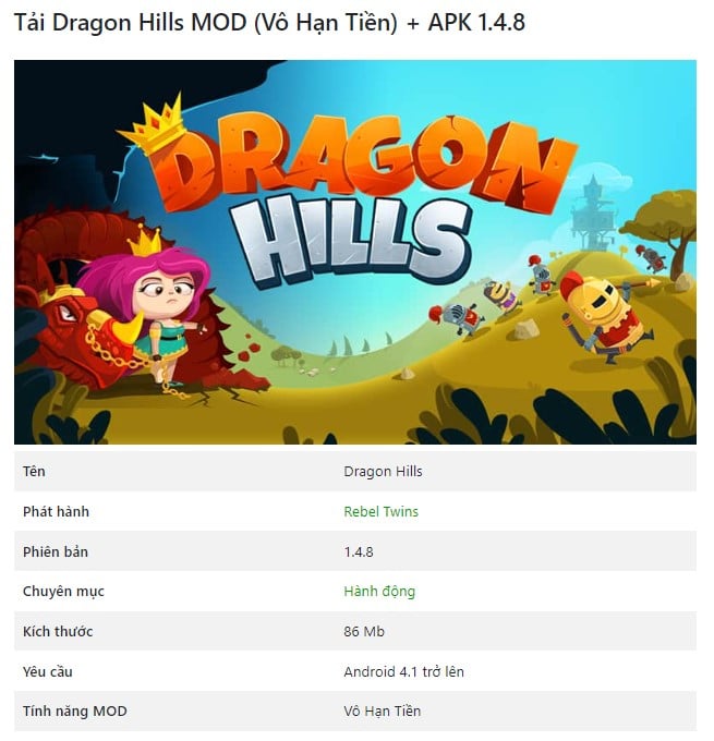 Dragon Hills MOD + APK 1.4.8
