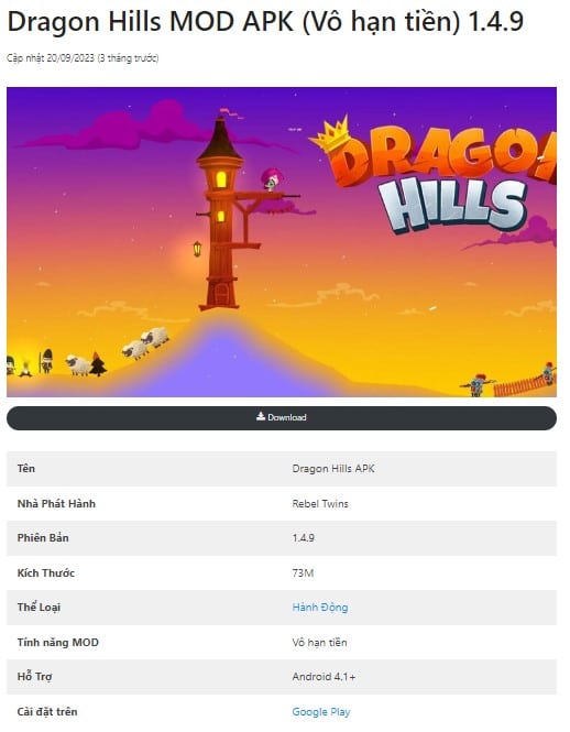 Dragon Hills MOD APK 1.4.9