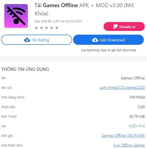 Games Offline APK + MOD v3.00