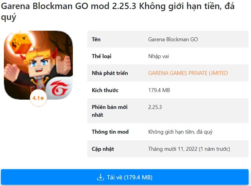 Garena Blockman GO mod 2.25.3