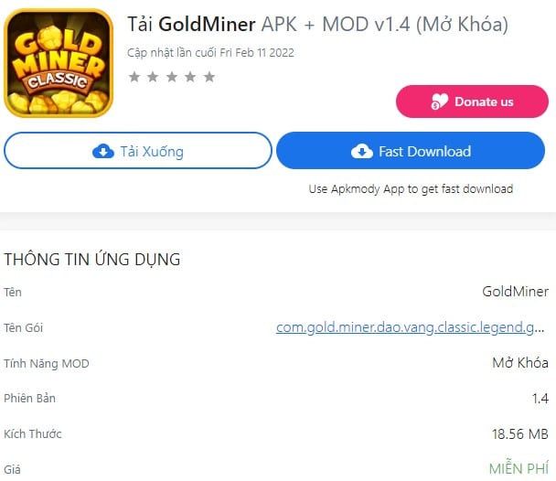 GoldMiner APK + MOD v1.4