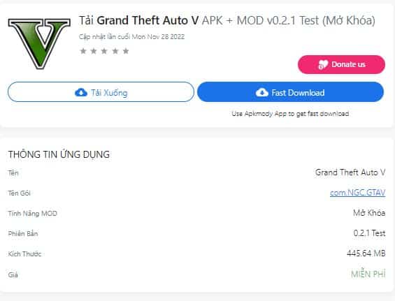Grand Theft Auto V APK + MOD v0.2.1 Test (Mở Khóa)