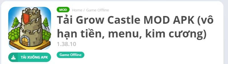 Grow Castle Hack Đánh Rồng