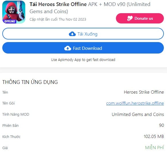 Heroes Strike Offline APK + MOD v90