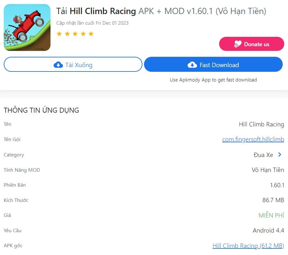 Hill Climb Racing APK + MOD v1.60.1