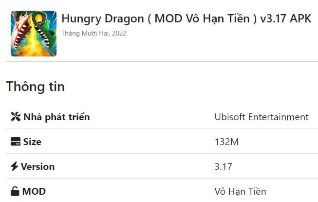 Hungry Dragon MOD v3.17 APK