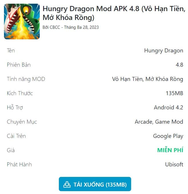 Hungry Dragon Mod APK 4.8
