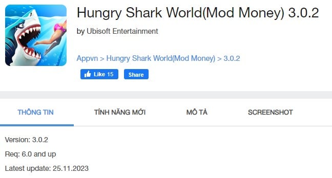 Hungry Shark World MOD 3.0.2