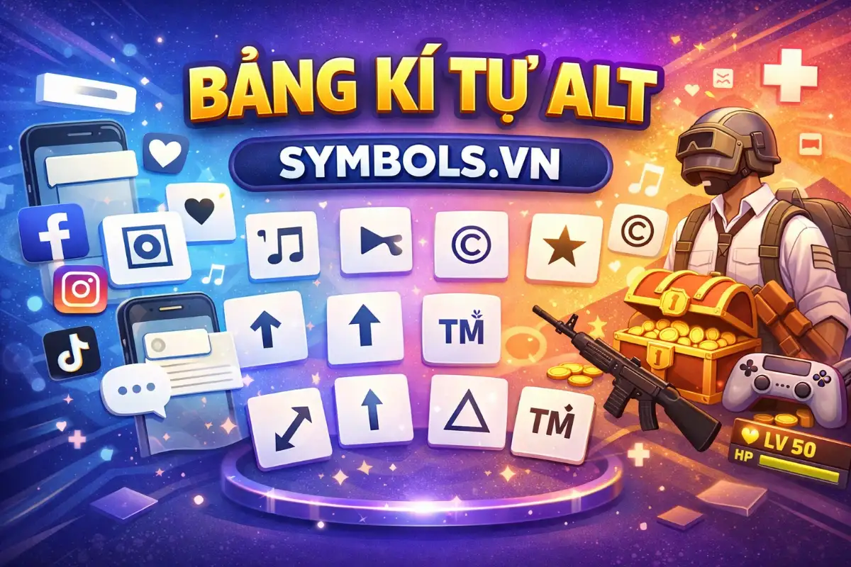 Kí Tự Đặc Biệt Alt