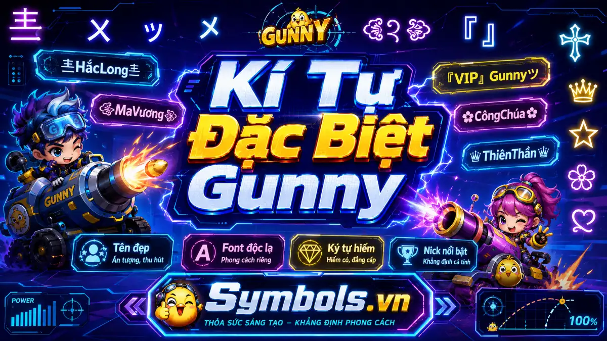 Kí Tự Đặc Biệt Gunny