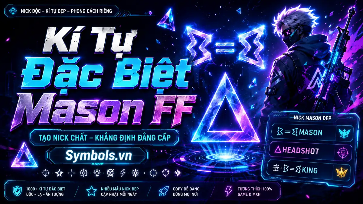 Kí Tự Đặc Biệt Mason FF