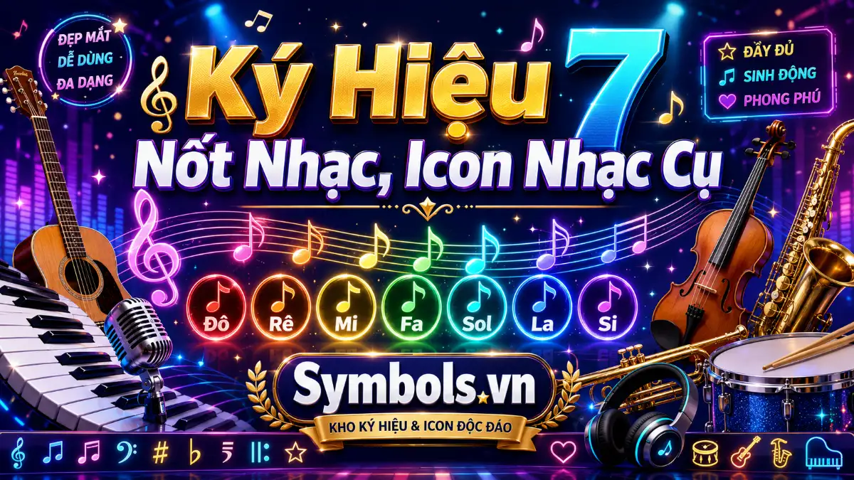Ký Hiệu 7 Nốt Nhạc