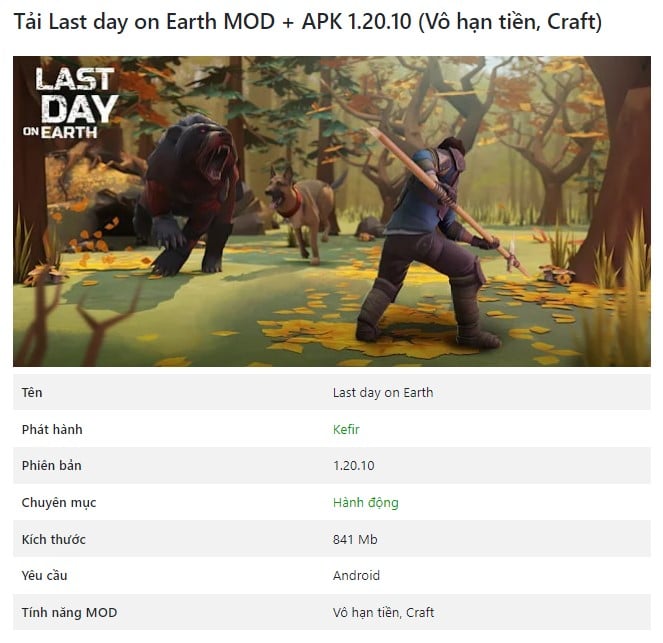 Last day on Earth MOD + APK 1.20.10