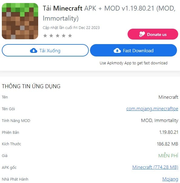 Minecraft APK + MOD v1.19.80.21