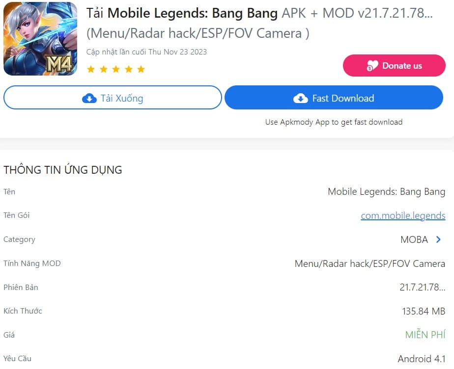 Mobile Legends Bang Bang APK + MOD v21.7.21.78