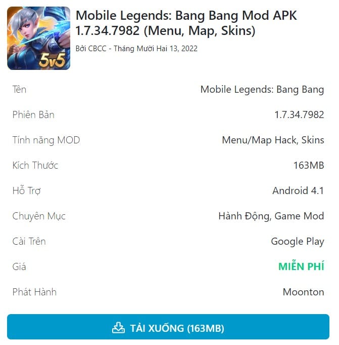 Mobile Legends Bang Bang Mod APK 1.7.34.7982