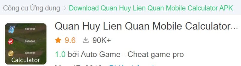 Mod Quan Huy Lien Quan Mobile v1.0