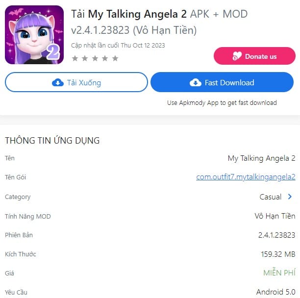 My Talking Angela 2 APK + MOD v2.4.1.23823