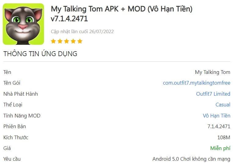 My Talking Tom APK + MOD v7.1.4.2471