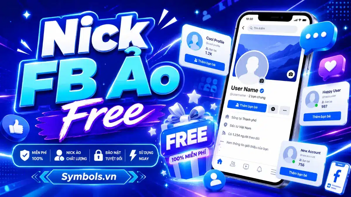 Nick FB Ảo Free