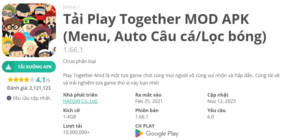 Play Together MOD APK v1.66.1