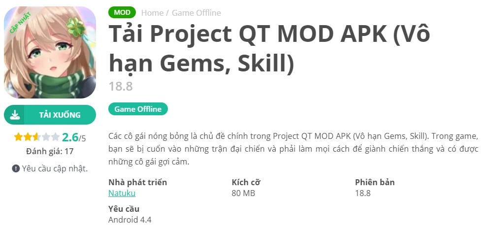 Project QT MOD APK 18.8