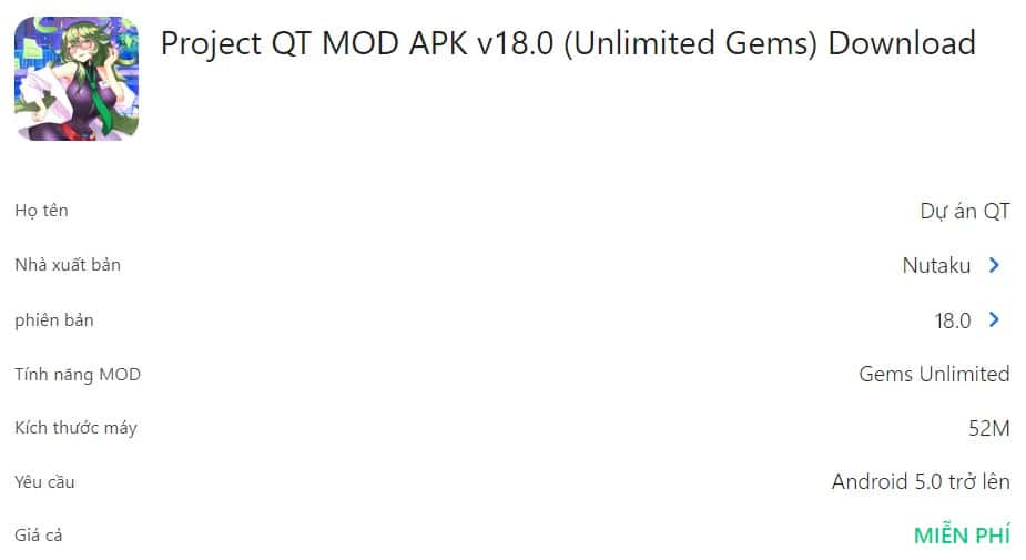 Project QT MOD APK v18.0