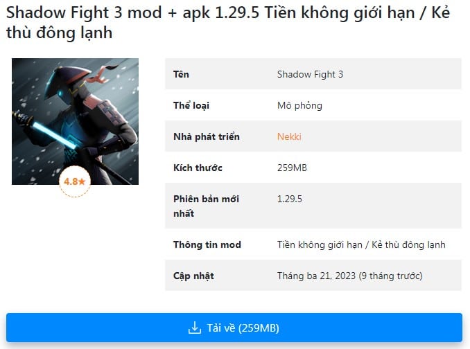 Shadow Fight 3 mod + apk 1.29.5