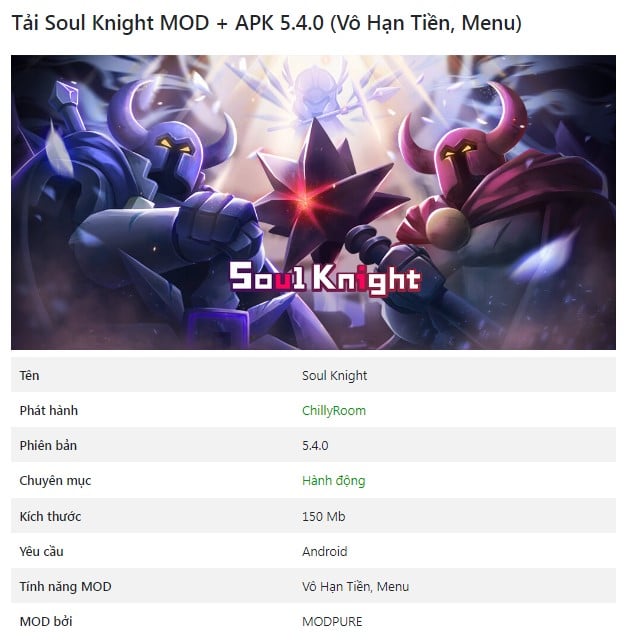 Soul Knight MOD + APK 5.4.0