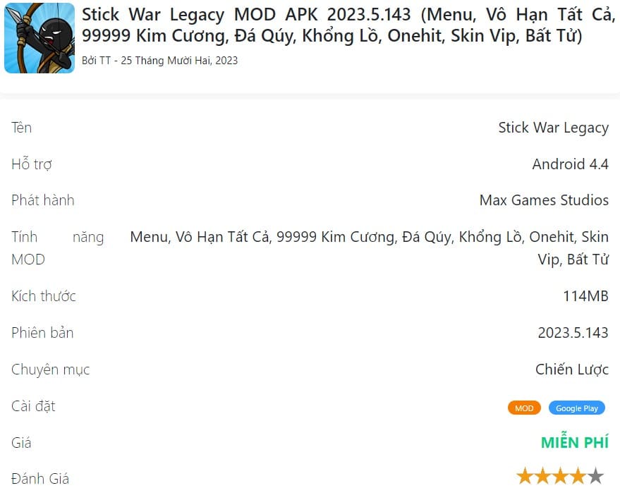 Stick War Legacy MOD APK 2023.5.143