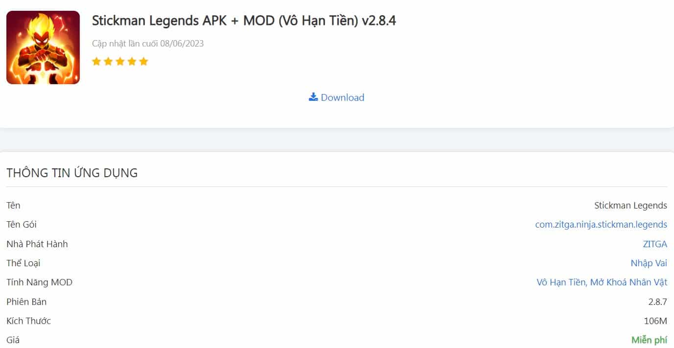 Stickman Legends APK + MOD v2.8.4