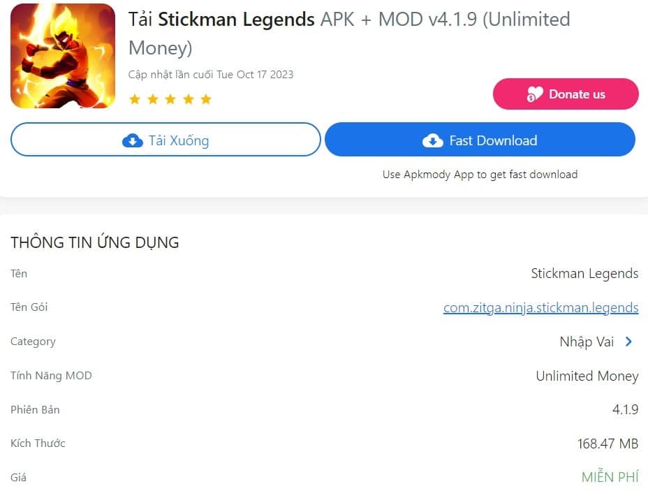 Stickman Legends APK + MOD v4.1.9