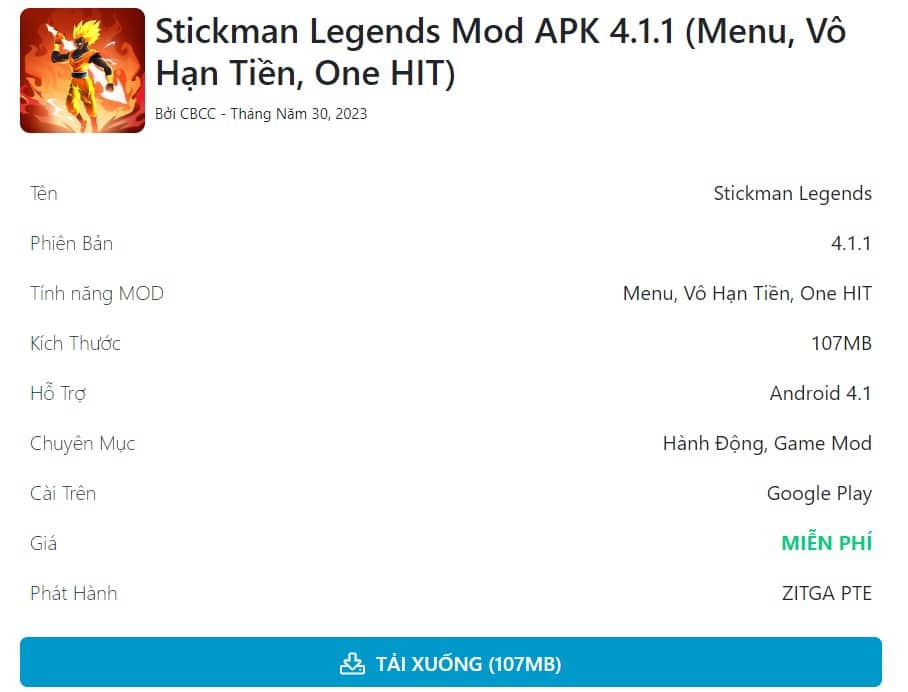 Stickman Legends Mod APK 4.1.1