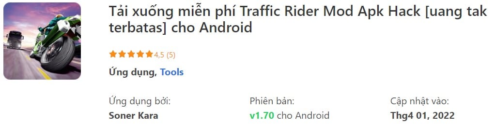 Traffic Rider Mod Apk v1.70