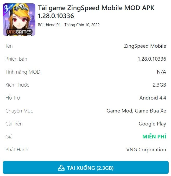 ZingSpeed Mobile MOD APK 1.28.0.10336