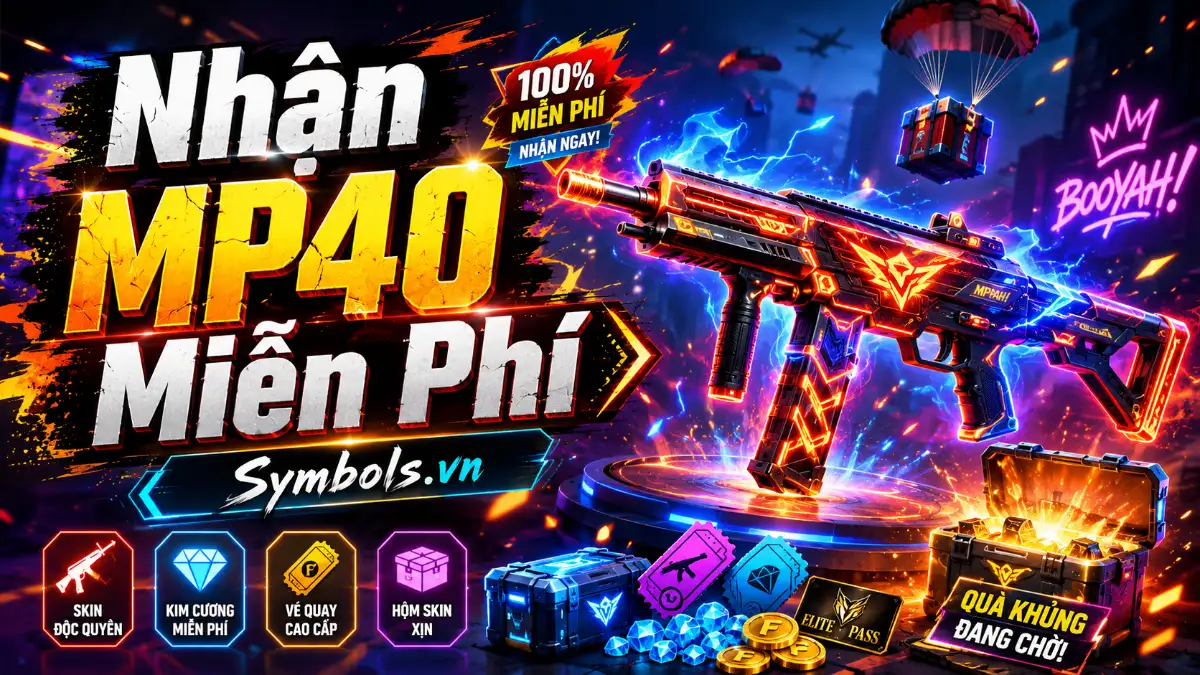 Nhận MP40 Free Fire