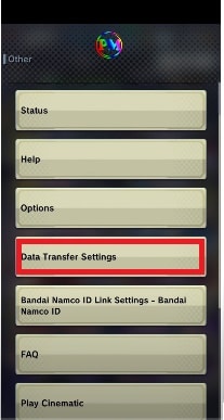 Chọn Data Transfer Settings