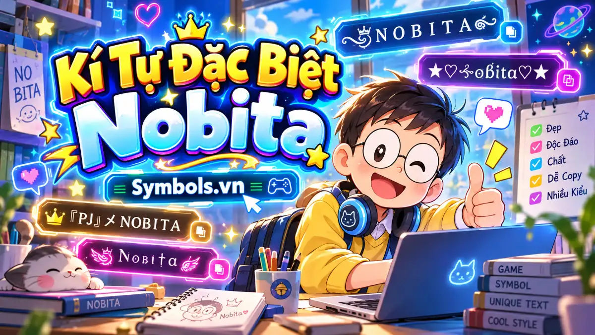 Kí Tự Đặc Biệt Nobita