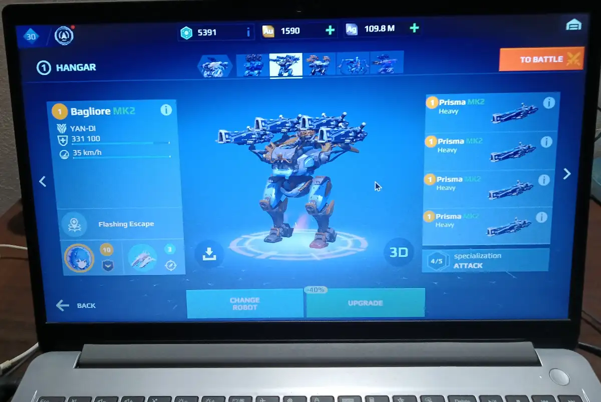 Acc War Robots PC Siêu Vip Lv30 MK2